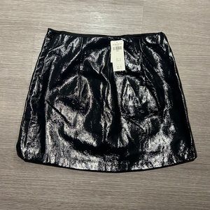 Abercrombie mini vegan leather skirt